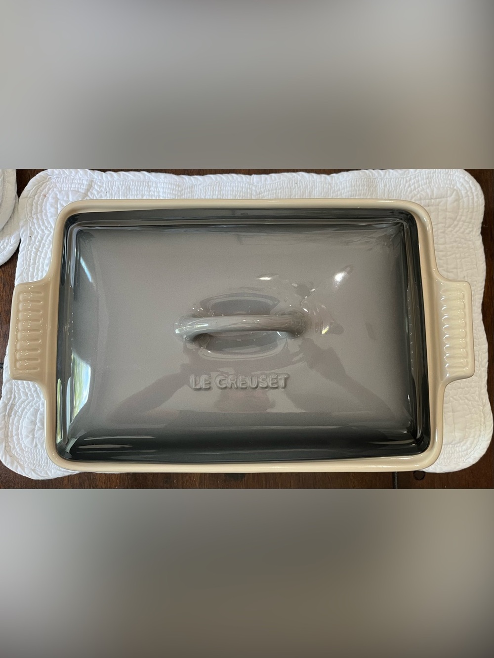 Le Creuset Heritage Rectangular Covered Casserole - French Gray